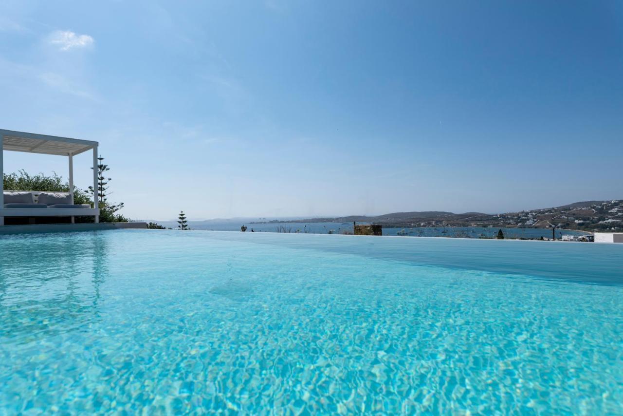 Paros Infinity Pool Villa Esterno foto